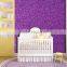 EN71 1-3 parts multicolored purple glitter wallpaper free