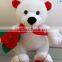 custom mini plush teddy bear wholesale with satin bow