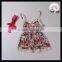 Yawoo wholesale flamingo sleeveless V neck jumpsuit children's boutique clothing