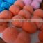 SJ748-01 Cute Rex Rabbit Soft Fluffy Fur Pom Poms With or without Keychain