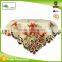 100% polyester wedding orchid embroidered tablecloth with hand cutwork