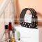 Promotional Cheap Black Fashion Dots Pattern Travel PVC Cosmetic Bag