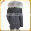 Women Jacket With Raccoon Fur Coat Hood Winter Parka For Girls