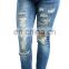 2016 Baiyimo women casual fashion plus size ripped denim jeans