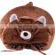 New style custom u shape travel neck pillow with hat fashion soft plush stuffed animal u pillow