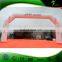 PVC 0.9MM Sealed Air Inflatable Arch, U shaped White Arch Door With Brand Printing