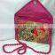2015 New Valentines Womens Ladies Vintage Banjara Colorful Hand Zari Embroidered Unique Patch Handbag Clutch Tote Purse Pouch