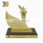 custom top quality golden bird shaped award metal trophy