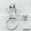 fashion crystal colorful cat frog angel goddess eyeglass holder brooch pins