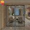 JYFQ0077  Living Room Gold Stainless Steel 4 Panel Screen Metal Decorative Metal Partition Wall