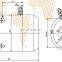 Carbon Brush 24V electric DC forklift motor 2000W