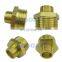5pcs a lot Brass hydraulic hose fitting reducing adapter male 1/2 3/4 to 1 inch union connector waterproof metal joint for pipe
