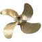 stainless steel fixed pitch marine 4 bladed propellers