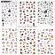 2021 Glowing in the dark gel nail sticker halloween nail art design red color private label in stock