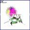 PVC diy feather cloth cover side princess masquerade party mask SC110