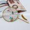 Chinese Style Gift Multi-Pattern Silk Embroidery Dual-faced Handmade Fan With Wooden Handle And Tassel Pendant(19*37cm)