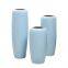 Nordic Fresh Hand Made Large Blue Ceramic Vase For Hotel Office Home Decor