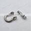 10 Pcs /Lot Silver Adjustable Paracord Buckle O-shaped Survival Shackle