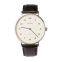 Stainless Steel Fashion Ultrathin Watches Genuine Leather Quartz Man Watch