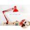 Hot Selling Industrial Red Eye Protection Table Lamp Metal Long Arm Foldable Table Lamp