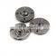 Durable Flat Metal Invisible Round Coat Shirt Snap Buckle