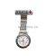 In Stock Alloy metal silver color lady's Tunic Lapel Pin-on Brooch Quartz Fob Watch breast nurses watch