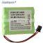 Customize NIMH NICD 2.4v 3.6v 4.8v 6v 7.2v 9.6v 12v 14.4v 24v size C D AA AAA NIMH rechargeable battery pack