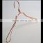 CY-144 shenzhen rose gold coat hanger with aluminium copper hanger