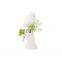 Unique White Single Small Bud Vase for Short Bird Ceramic Flowers Mini Roses Floral Vase for Home Decor
