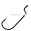 High carbon Steel jig Hook Brabless 8 Sizes 5#-3/0# narrow Crank Worm Hook Strength hook owner