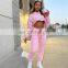 Autumn and winter plus size women's sweater solid color two-piece suit plus velvet thickening leisure sports suit