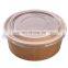20oz take away paper disposable salad bowl with plastic lid