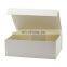 Luxury low MOQ available custom printing ivory color bridesmaid proposal gift box wholesale
