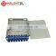 MT-1021 Wall mount type fully loaded 4 8 core Indoor metal fiber optical LC adaptor pigtail FTTH distribution box