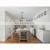 Simple modern flat shaker white wood lacquer storage cabinet kitchen
