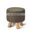 European-Style Ottoman Fabric Living Room Wooden shoes changing stool
