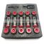 AOSU VOLK-T Colorful Hot Selling Durable Alloy Steel Auto Parts Lock Conical Wheel Lug Nut Set