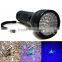 51 LED UV Flashlight,rechargeable led torch,best uv led flashlight,black light uv torch light