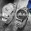 SEWOR 34 Men's Watch Automatic Mechanical Skeleton Watches Stylish Stainless Steel Military Wristywatch