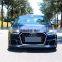 Runde Top Quality For 2017-2019 Audi A3 S3 Upgrade RS3 Front Bumper Front Grille Body Kit