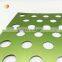 Stylishb anodized green coating aluminum perforated metal mesh
