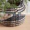 Straw Rustic Hot Summer Water Hyacinth Plant Holder Storage Laundry Basket Planter Pot Decor Home