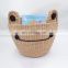 Best Price Water Hyacinth Kids Toy Storage Basket Woven Frog Natural Straw Basket Vietnam cheap wholesale