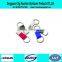Factory direct sale fancy rhinestone keychain with cross shape