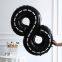 0-9 Black White Striped 40 Inch Number Foil Balloons Numero De Globos for Party Decoration Race Racing Car Number Balloon
