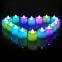 Tealight Candles with Remote Control, Flameless LED Colorful Flickering for Bulk Decor