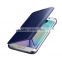 Best quality Factory price Plating Touch Sensitive Clear Smart View Flip Mirror phone cover case for samsung galaxy S6 S6 edge