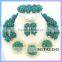 Mitaloo MT0002 African Beads Necklace Earrings Bridal Jewelry Set