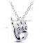 AKA pinkie up necklace Hip Hop Hand Pendant Necklace Choker Jewelry palm necklace                        
                                                Quality Choice
