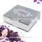 light silver printing frosted paperboard cosmetic packaging